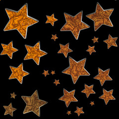 Obraz premium seamless camouflage star pattern black background 