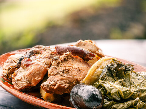Traditional Cozido das Furnas stew from S&atilde;o Miguel, Azores