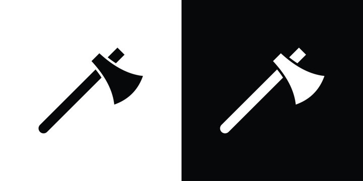 Axe icon design concept. vector flat icons