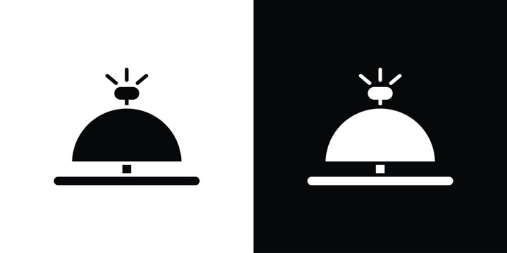 Bell concierge icon design concept. vector flat icons