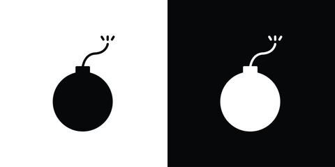 Bomb icon design concept. vector flat icons © Bsbd