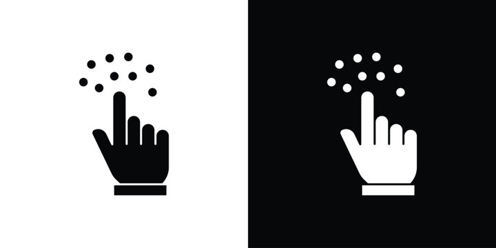 Braille icon design concept. vector flat icons
