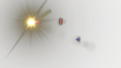 Golden sunburst radiating light and energy, creating a vibrant and dynamic atmosphere with lens flare effects perfect for adding a touch of magic and brilliance to your designs