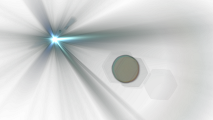 Radiant lens flare shining brightly, use this dynamic light burst to add a vibrant glow and ethereal atmosphere to your designs perfect for space themes and artistic projects