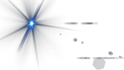 Radiant blue lens flare bursting with cosmic energy, perfect for adding a touch of magic to your designs and creating stunning visual effects with a modern, dreamy aesthetic