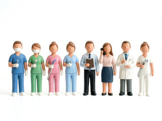 Eine Gruppe von Personen die in einer Zahnarzt Praxis arbeiten