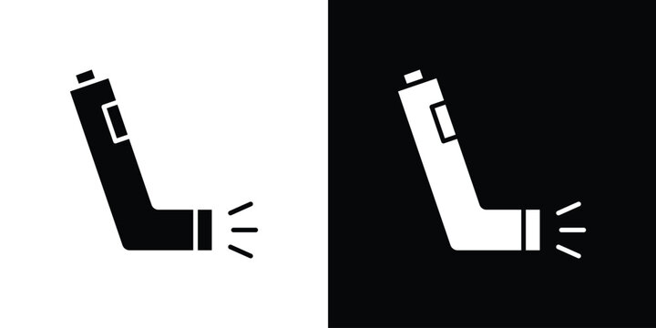 Inhaler icon design concept. vector flat icons