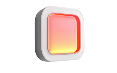 Modern compact window sensor created for smart home setups with easy battery powered operation isolated on transparent background PNG