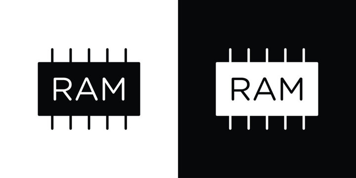 Memory icon design concept. vector flat icons