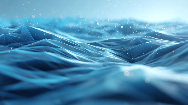 A serene view of ocean waves, capturing the beauty and calmness of the water's surface in gentle motion.
