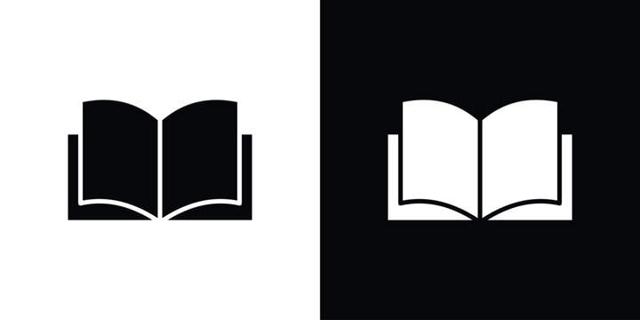 open book icon design concept. vector flat icons