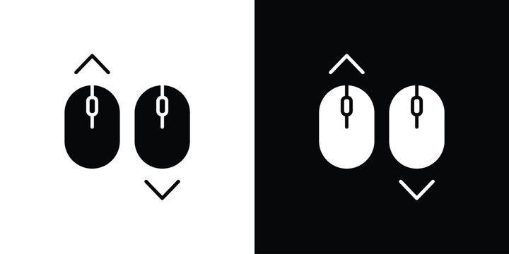 Scroll down up icon design concept. vector flat icons