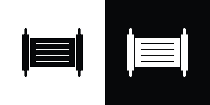 Scroll Torah icon design concept. vector flat icons