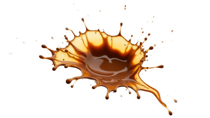 Coffee Splash in Mid-Air