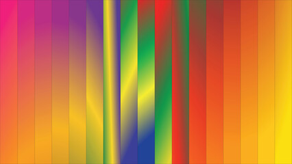Vivid Rainbow Gradient Background with Vertical Color Layers &ndash; Abstract Full Spectrum Multicolor Wallpaper for Creative Design