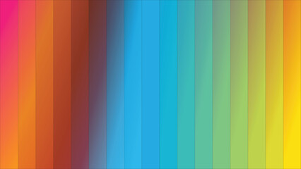 Rainbow Gradient Background with Smooth Vertical Color Bands &ndash; Abstract Multicolor Spectrum Wallpaper for Modern Design
