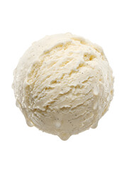 eiscreme auf weissen hintergrund