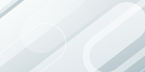 Obraz premium White Minimal Abstract Background. Modern shiny white diagonal rounded lines pattern. Minimal geometric.