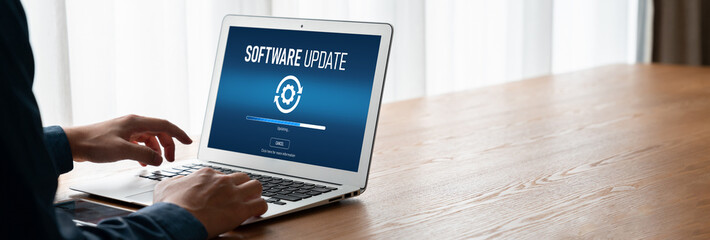 Software update on computer for modish version of device software upgrade