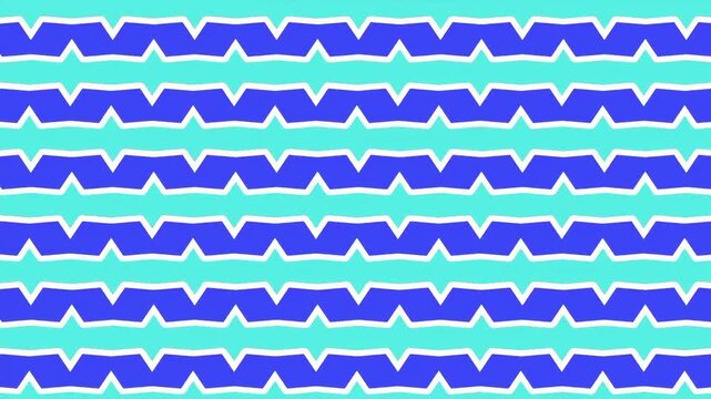 Abstract blue and sky colour diamond argyle pattern loop animation background