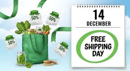 Sustainable shopping for discounts and free shipping