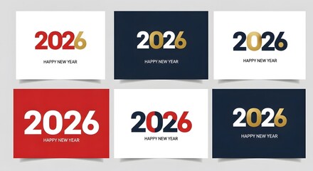 Stylish 2026 Happy New Year card designs for festive greetings and modern celebrations ahead