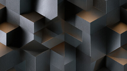 An abstract geometrical background of cubic blocks, showing depth and dimension in a modern aesthetic