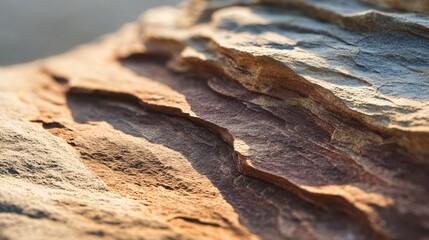 A top-down of sandstone surface, subtle pattern and diffuse light