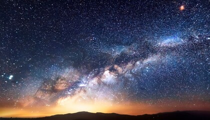 Milky Way Galaxy With Stars And Space Dust In The Universe