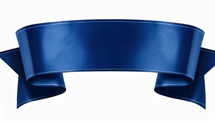 Ribbon Banner Curve Badge Label Title Box Clip Art Png Isolated On Transparent Background A Simple Navy Blue Banner With A Folded Ribbon Like Design