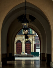 Fototapeta premium Arcades in the center of Krakow.