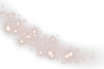 Dust, gold, light, star, sparkle shine in magical PNG. Fantasy dust, gold, light, star, sparkle with Overlay glow. Transparent PNG perfect for festive or cosmic design. PNG ready for use.