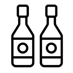 Pair of condiment bottles ready for your culinary creations