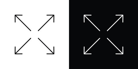 Full size icons vector symbol with editable stroke lines for web designs © basit