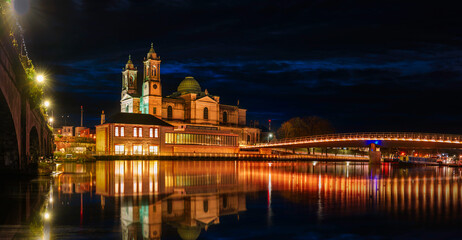Athlone City Skyline Night With