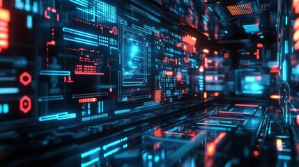 Edge Computing AI System Processing Data in Real Time.