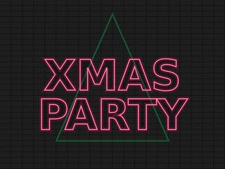 Vibrant editable text effect for Christmas party invitations and decorations