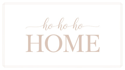 Elegant and minimalist typography featuring the word home in a stylish silhouette with delicate script above