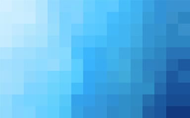 Blue Gradient Pixelated Mosaic Background. Pixel Grid Texture for Abstract Background.