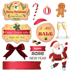 Christmas sticker set