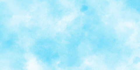 Soft, airy blue clouds blending into a bright sky, creating a calm, refreshing atmosphere with smooth, misty textures and gentle watercolor-like gradients.