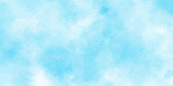 Soft, airy blue clouds blending into a bright sky, creating a calm, refreshing atmosphere with smooth, misty textures and gentle watercolor-like gradients.