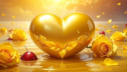 Symbol dnia zakochanych. Walentynki.