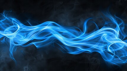 Fototapeta premium Dynamic blue light streaks creating a captivating visual experience in motion and vibrant energy