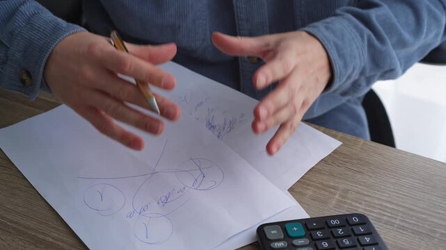 Writing at a desk in an office.
A businessman writes and signs a contract.
A journalist writes an article for publication in a magazine or news outlet.
Editor, writing, pen, screenwriter, news, readin