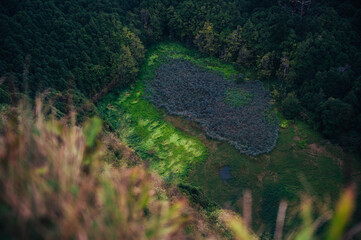 Landscape of Flores Island in the Azores Archipelago, Portugal