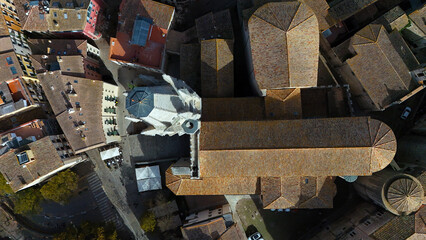 Girona Cathedral and old neighborhood
