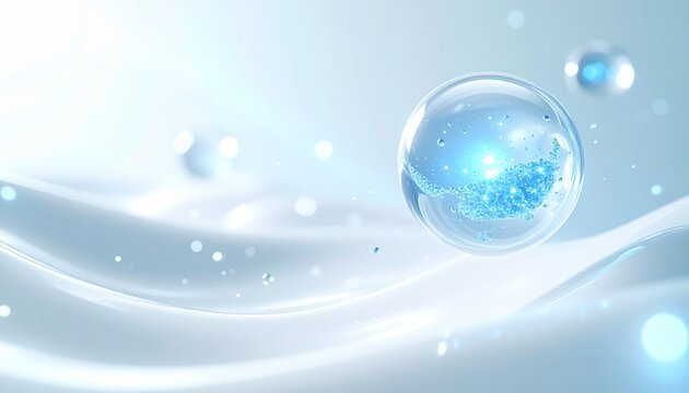 美容液マイクロカプセルの浸透メカニズム可視化｜ジェネレーティブAI