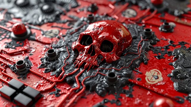 Cybersecurity threats  understanding hacking, malware, and system vulnerabilities in 3d visuals