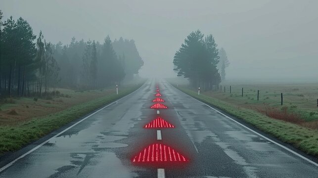 3d illustration of a digital code road concept  a futuristic journey through virtual landscapes